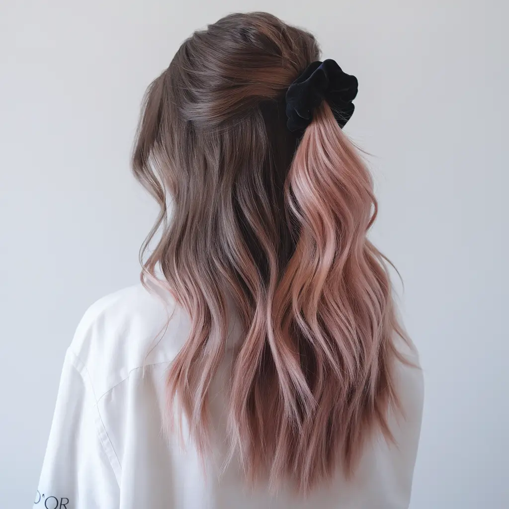 winter hair colors with highlights Rose Ribbon Highlights