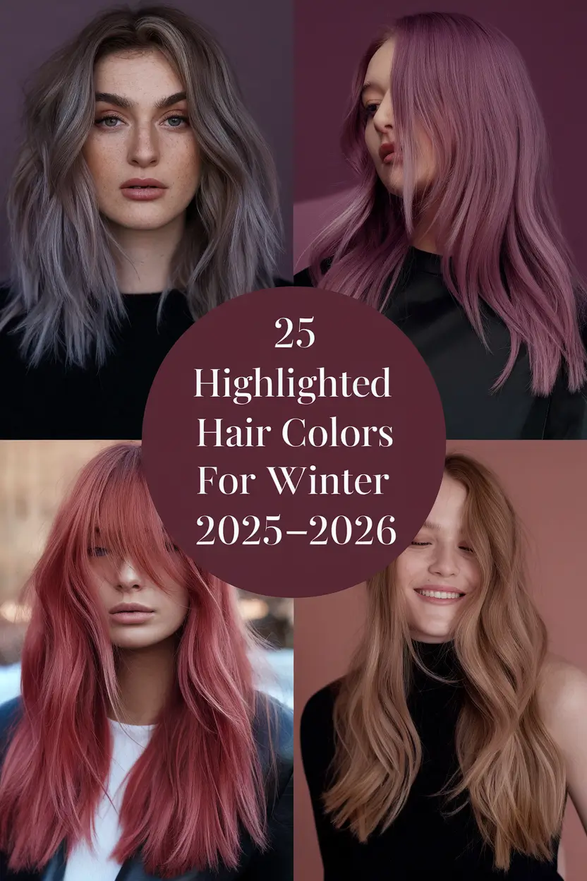 Highlighted Hair Colors for Winter 2025–2026: Cool & Bright Ideas for Brunettes and Blondes