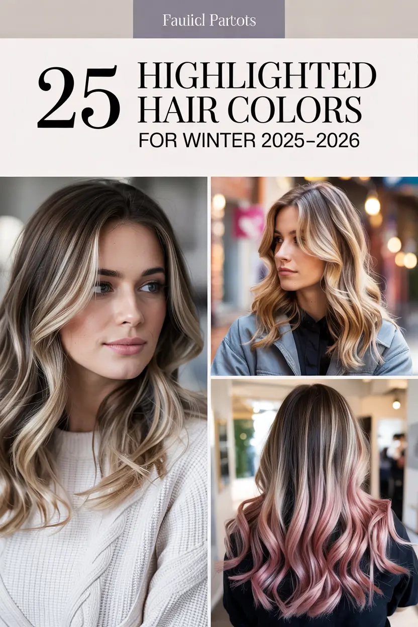 Highlighted Hair Colors for Winter 2025–2026: Cool & Bright Ideas for Brunettes and Blondes