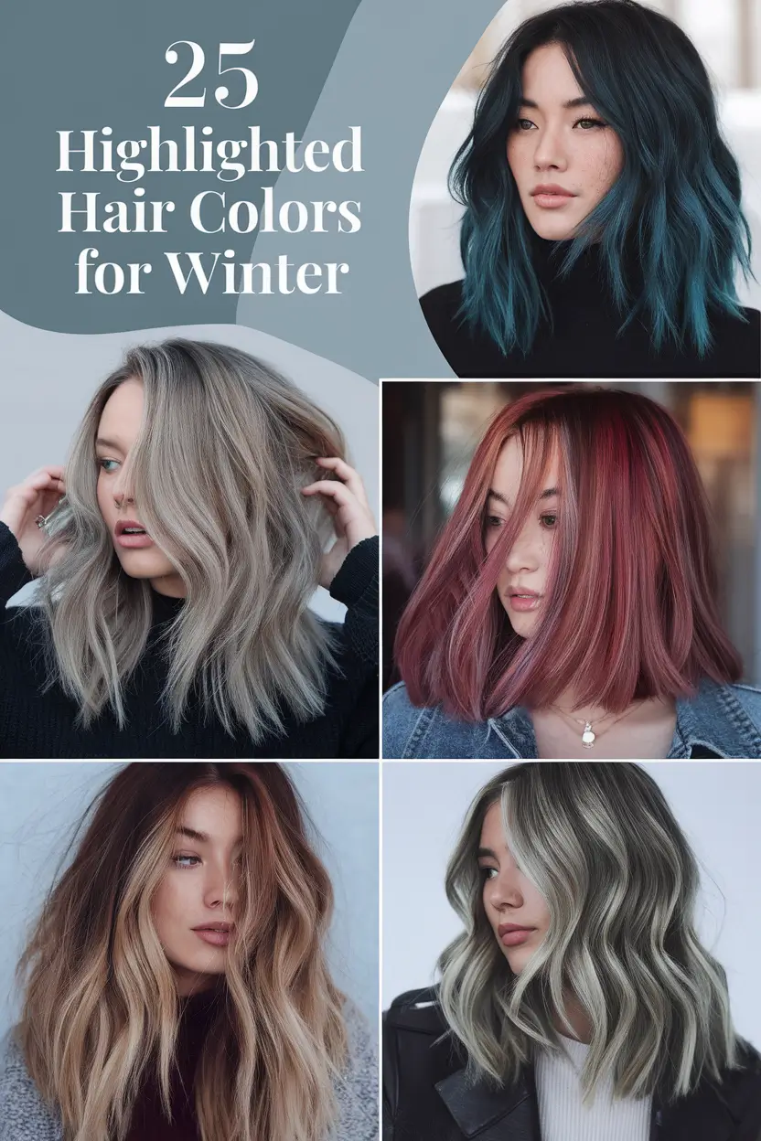 Highlighted Hair Colors for Winter 2025–2026: Cool & Bright Ideas for Brunettes and Blondes