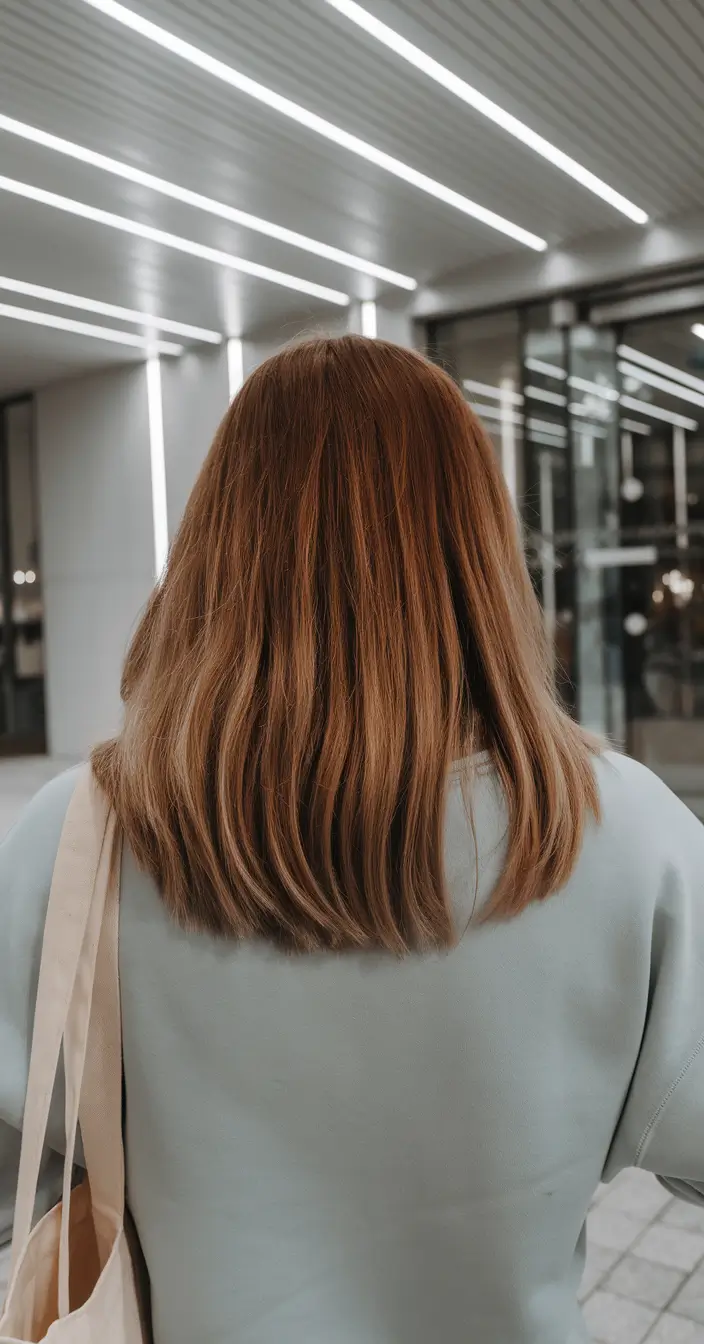 winter medium haircuts 2025-2026 Classic Straight with Natural Movement