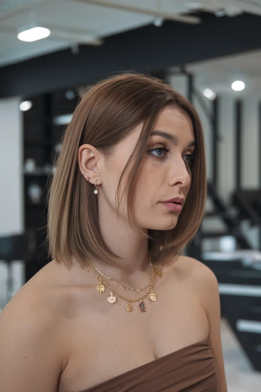 fall short haircuts The Sleek Shoulder-Skimming Bob