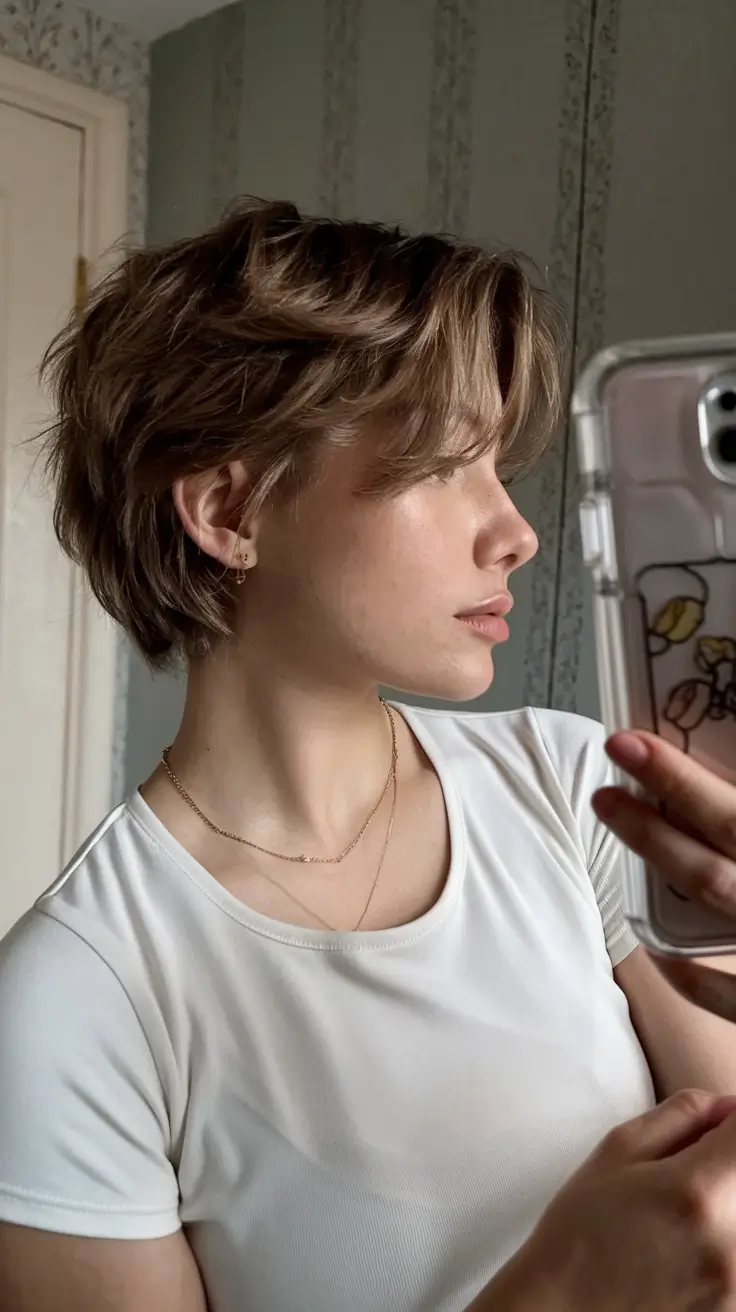 fall short haircuts Textured Short Crop