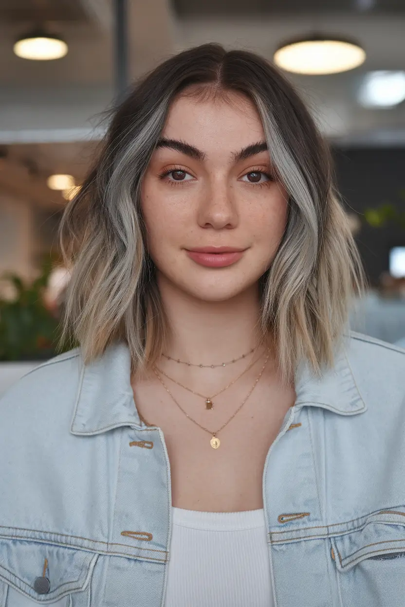 fall-short-haircuts-Smoky-Toned-Bob-with-Face-Framing-Layers