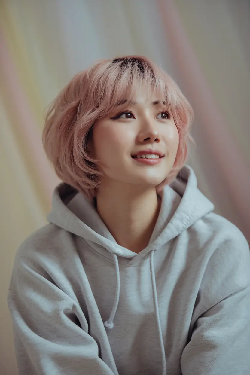 fall-short-haircuts-Playful-Pastel-Bob
