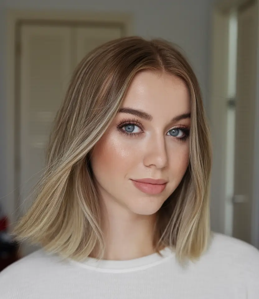fall short haircuts Soft Blonde Bob with Bright Ends