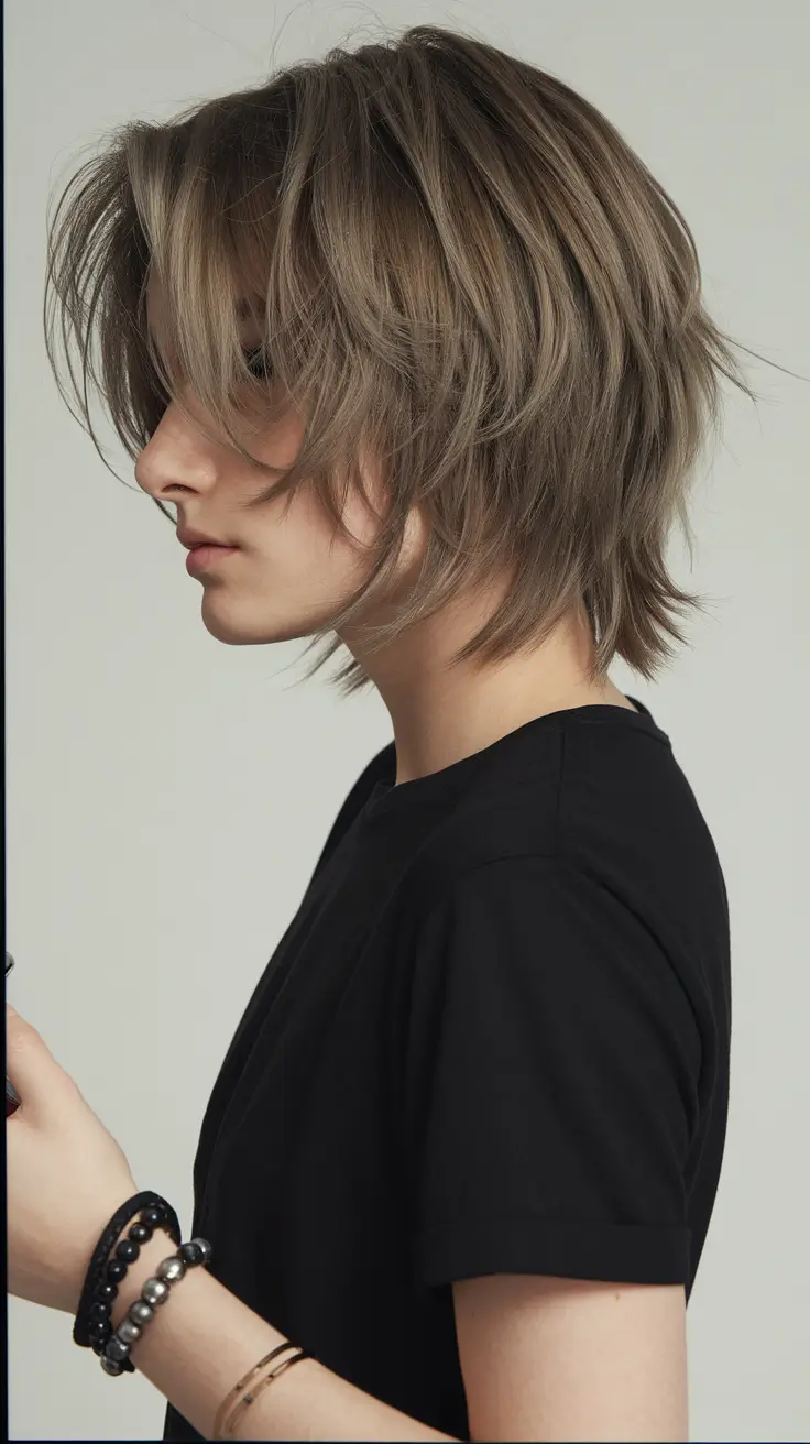 fall short haircuts Shaggy Layered Short Cut