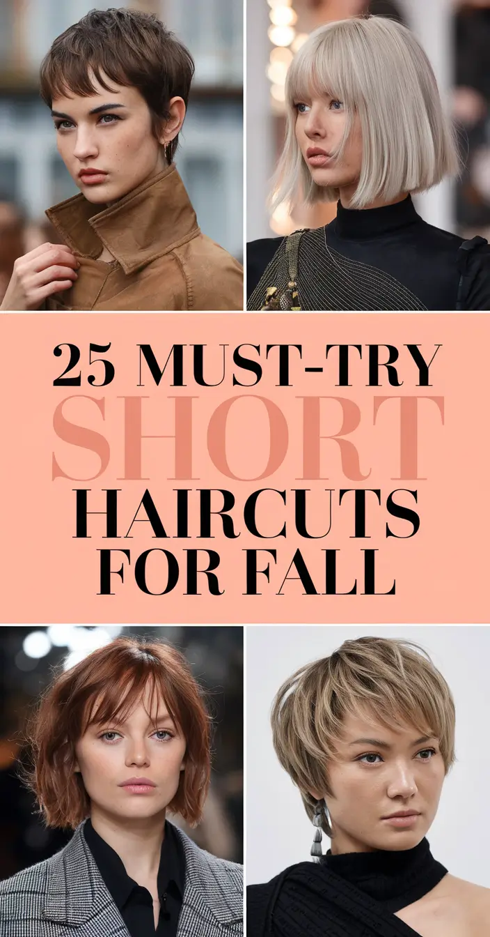 Must-Try Short Haircuts for Fall 2025: Fresh Bob & Pixie Trends for Women