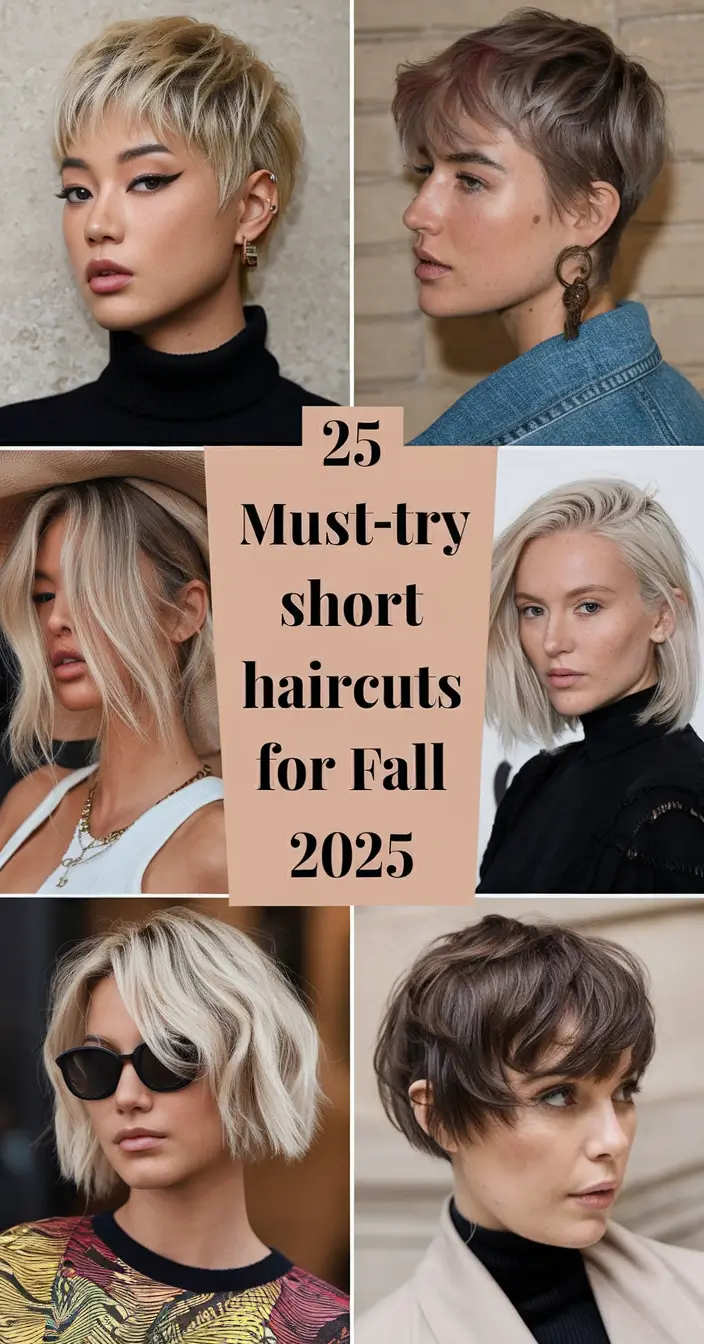 Must-Try Short Haircuts for Fall 2025: Fresh Bob & Pixie Trends for Women