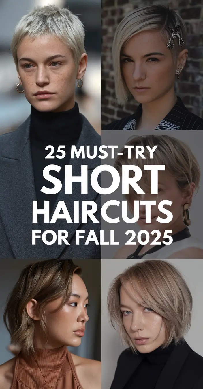 Must-Try Short Haircuts for Fall 2025: Fresh Bob & Pixie Trends for Women