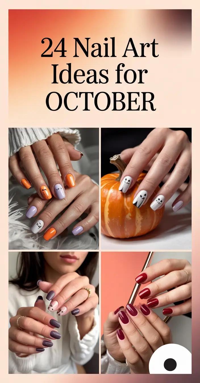 Nail Art Ideas for October 2025: Cute & Trendy October Nails Designs for Fall
