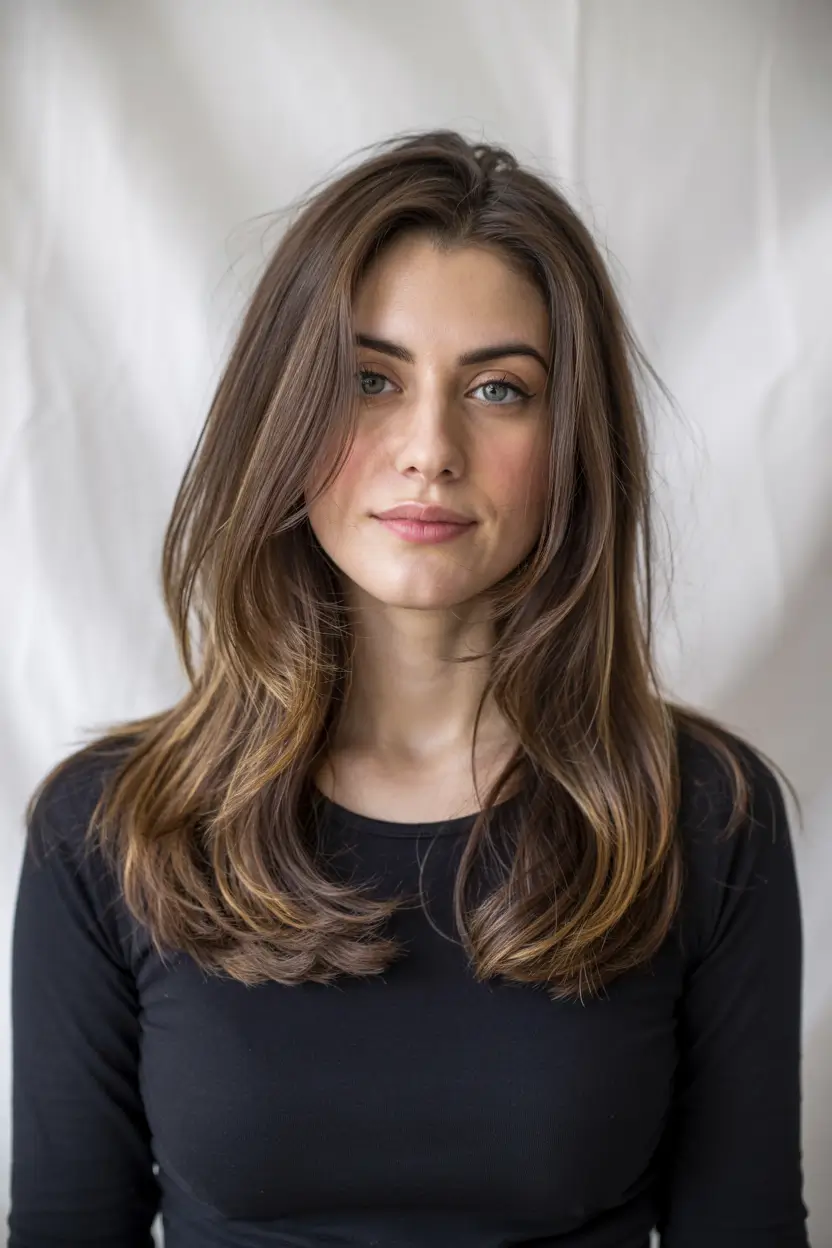 haircuts Modern Layers with Subtle Highlights