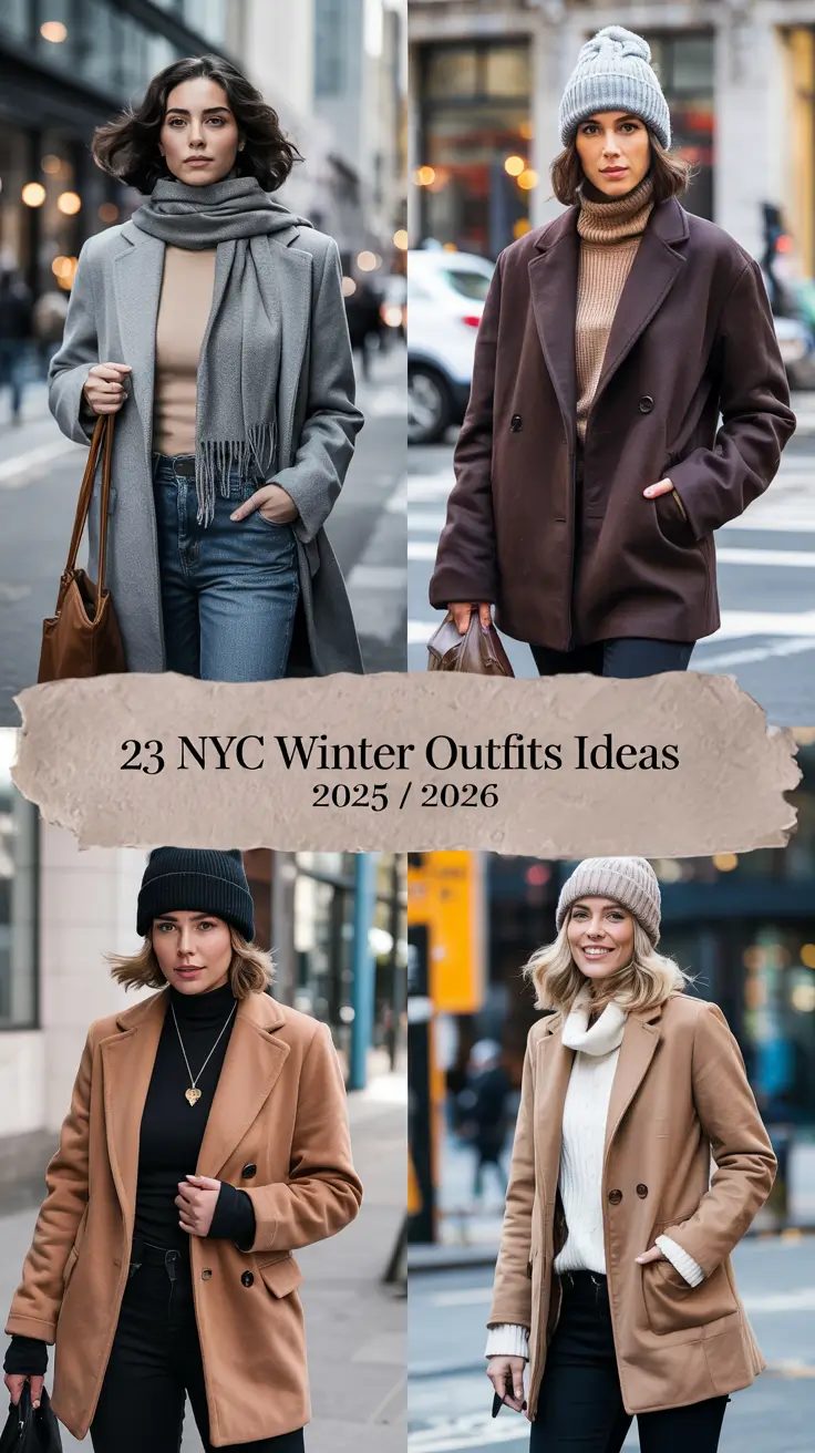 NYC Winter Outfits Ideas 2025 / 2026: Chic Street Style & Cold Weather Inspo