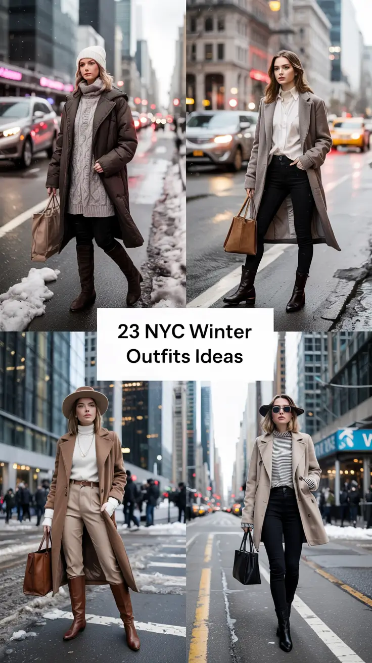 NYC Winter Outfits Ideas 2025 / 2026: Chic Street Style & Cold Weather Inspo
