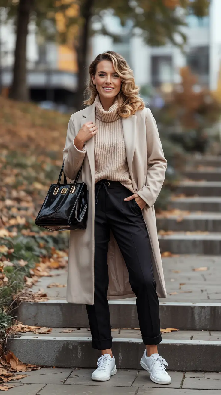 fall work outfits for women business Chic Neutrals with a Modern Twist