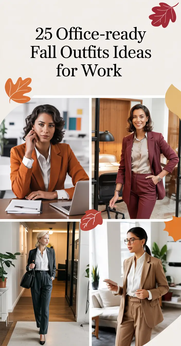 Office-Ready Fall Outfits Ideas for Work in 2025: Chic and Business Casual Inspiration