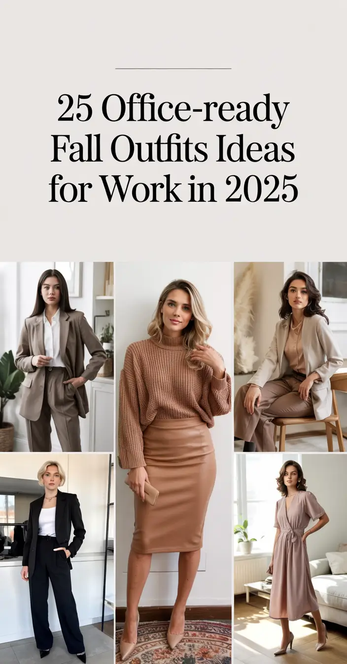 Office-Ready Fall Outfits Ideas for Work in 2025: Chic and Business Casual Inspiration