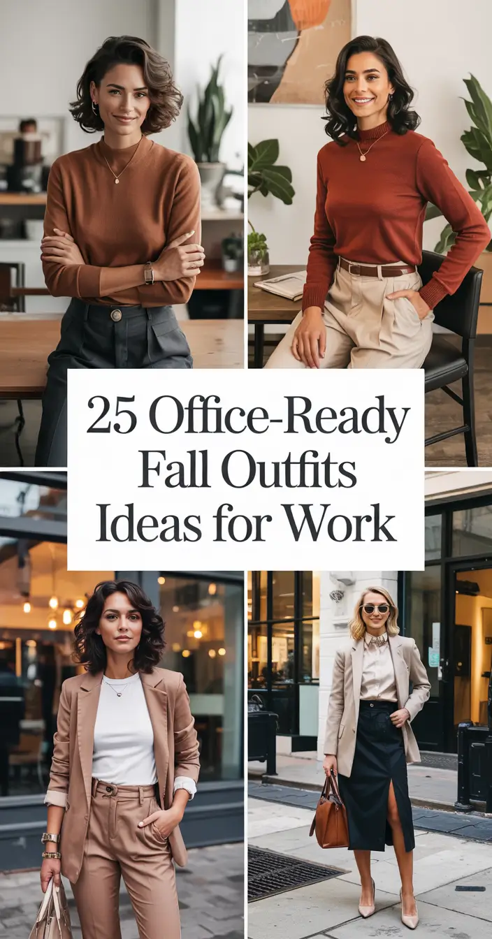 Office-Ready Fall Outfits Ideas for Work in 2025: Chic and Business Casual Inspiration