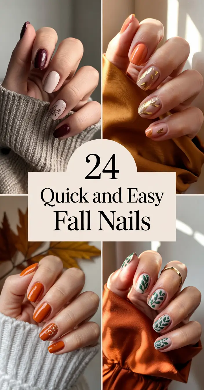 Quick and Easy Fall Nails 2025: Simple Inspo & Cute Designs for Autumn