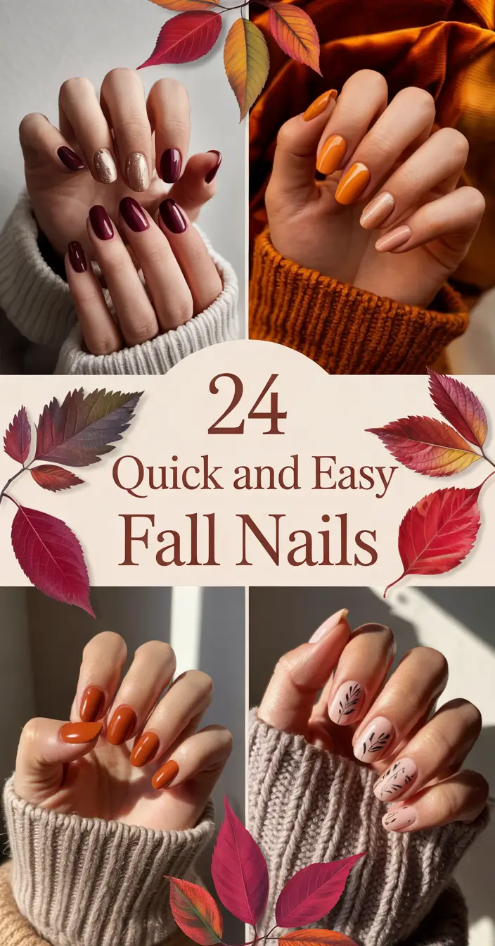 Quick and Easy Fall Nails 2025: Simple Inspo & Cute Designs for Autumn