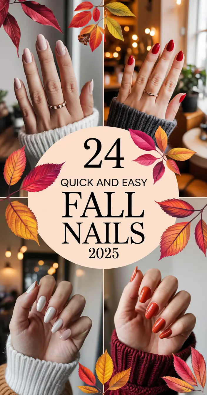 Quick and Easy Fall Nails 2025: Simple Inspo & Cute Designs for Autumn