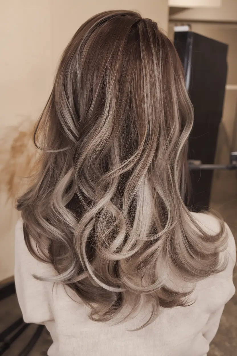 Rich Dark Brown Hair Colors for Fall 2025 Dimensional Brunette with Taupe Highlights