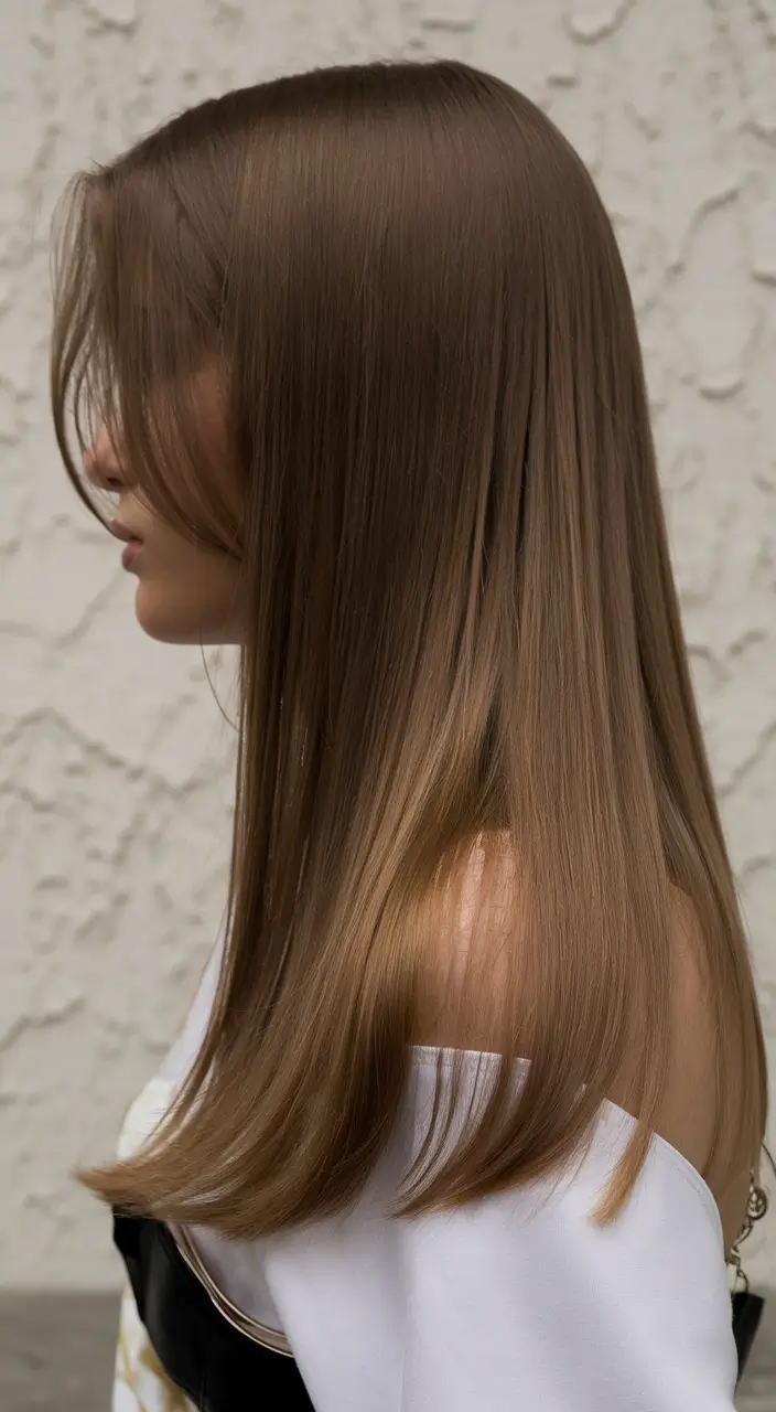 fall dark brown hair colors caramel tipped sleekness