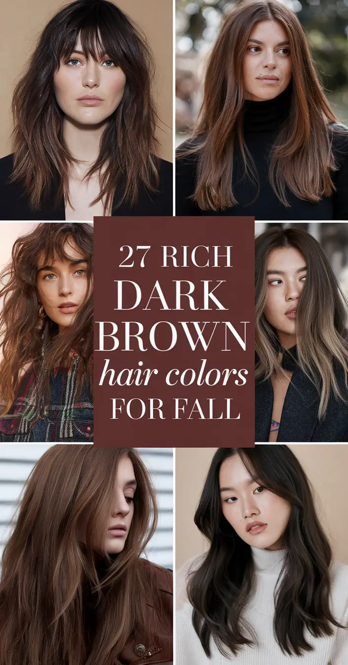 Rich Dark Brown Hair Colors for Fall 2025