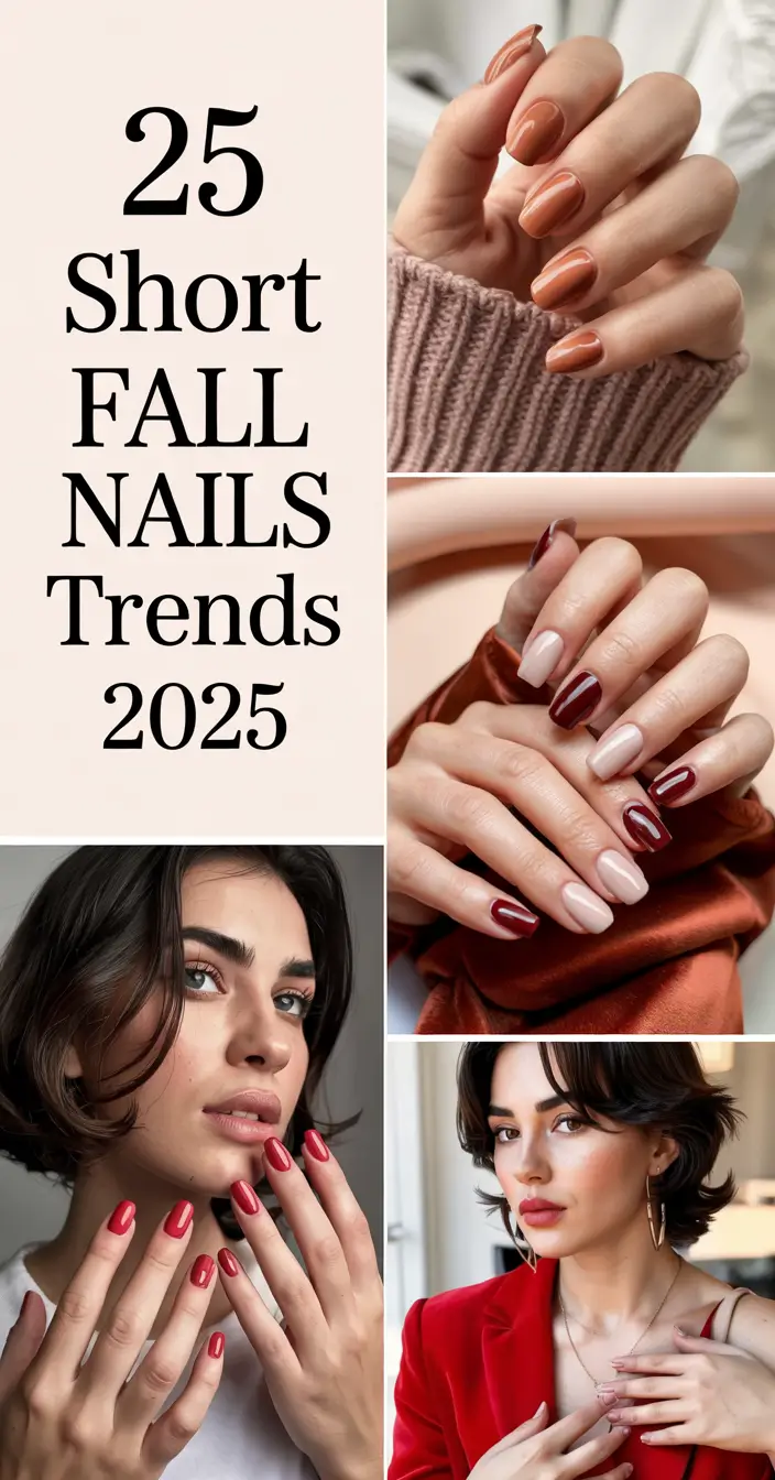 Short Fall Nails Trends 2025: Cute & Trendy Designs for Autumn