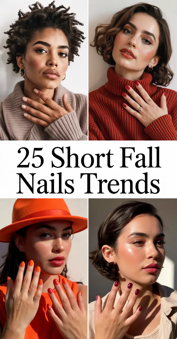 Short Fall Nails Trends 2025: Cute & Trendy Designs for Autumn