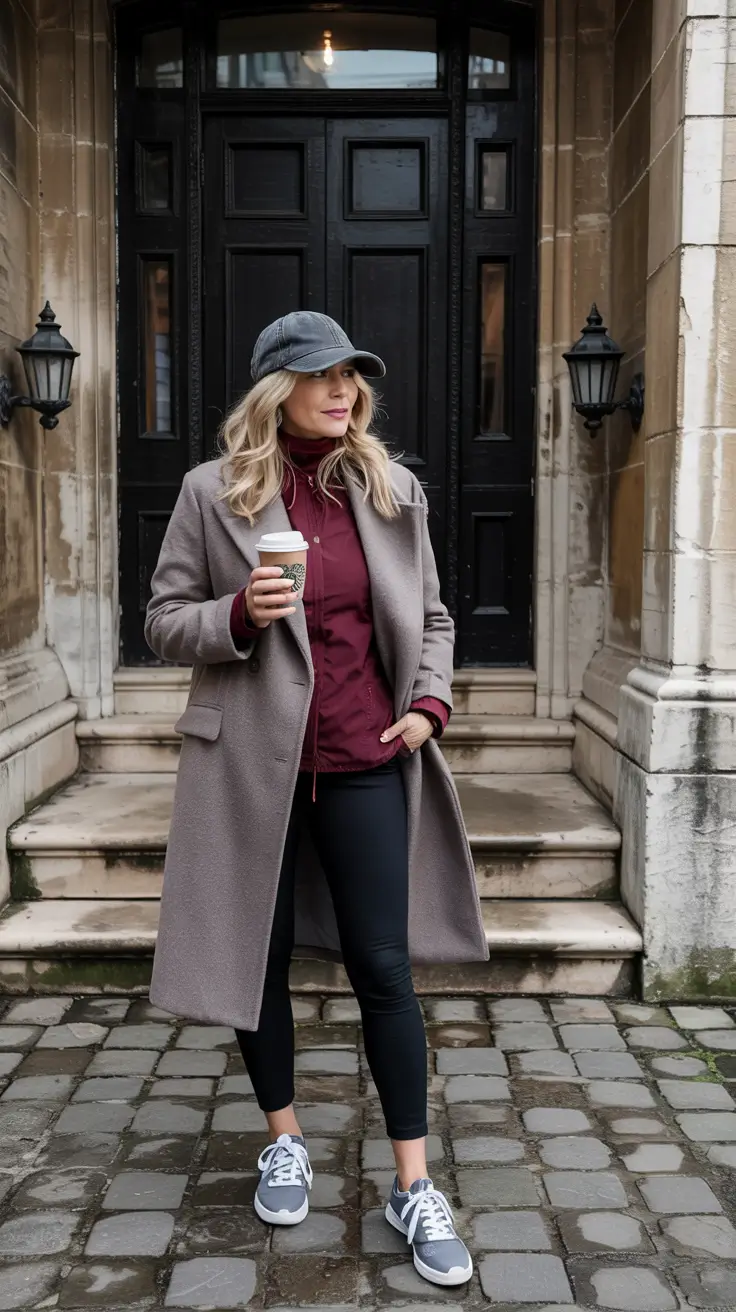 winter outfits over 40 women Sporty Street Style