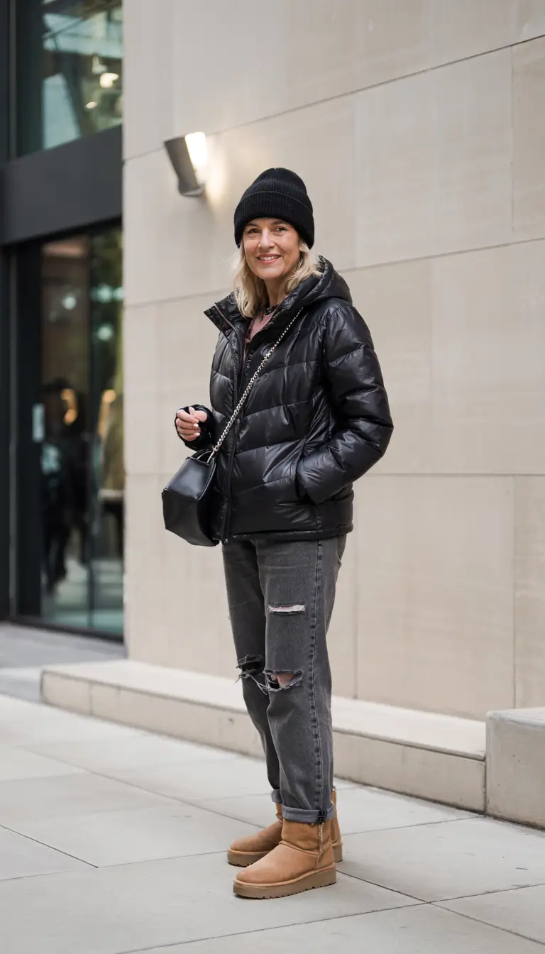 winter outfits over 50 older women Relaxed Streetwear with a Modern Edge
