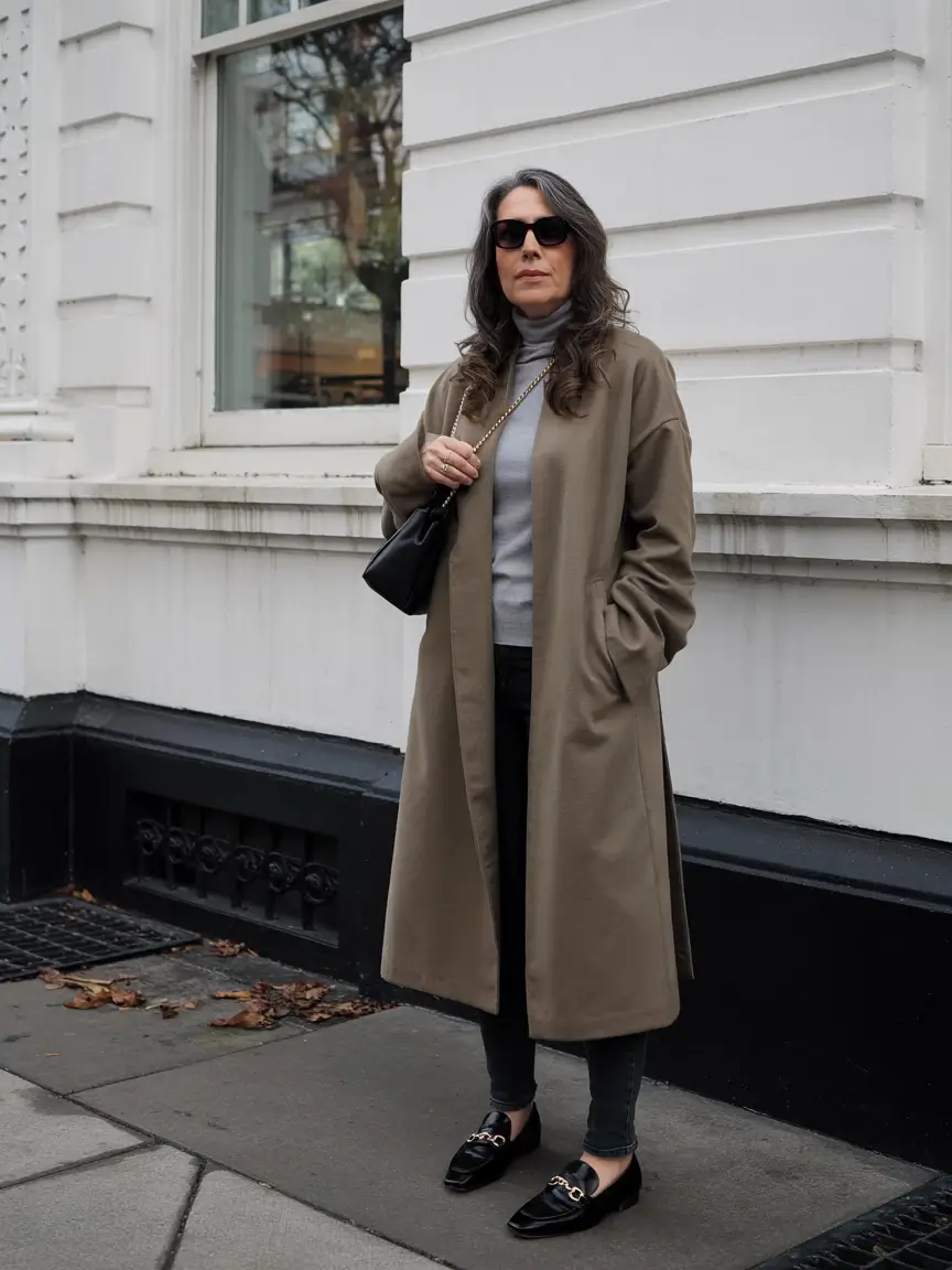 casual winter outfits over 60 Neutral Layers with Polished Details