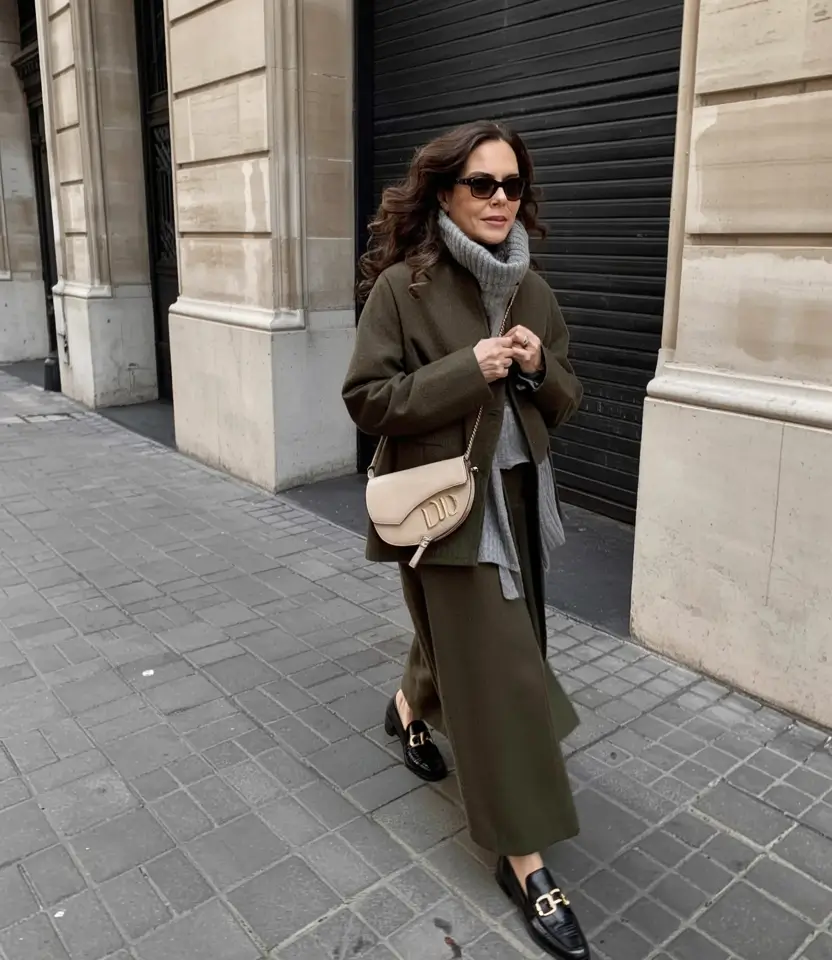 winter outfits over 60 older women Elegant Neutrals with a Timeless Twist