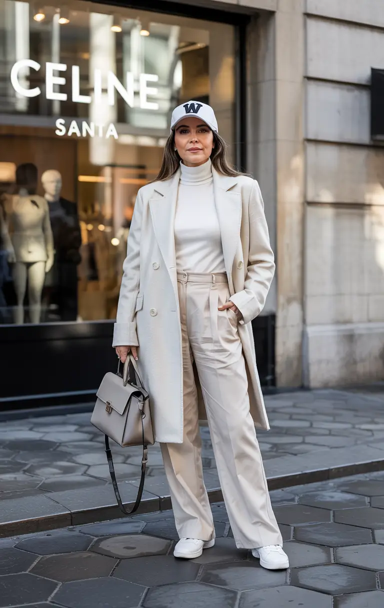 winter outfits over 60 women Sporty Chic Meets City Elegance