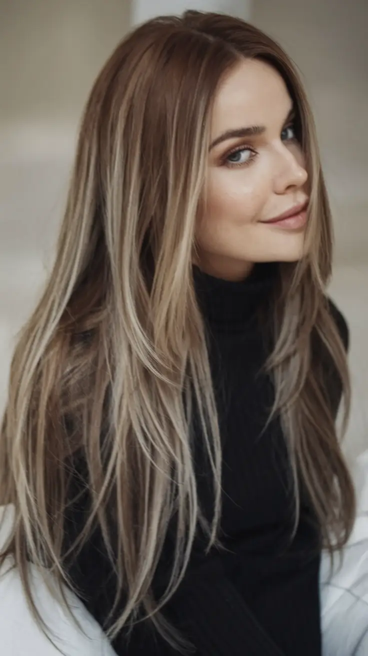 trending hair colors for winter 2025 Rooted Ash Dimension