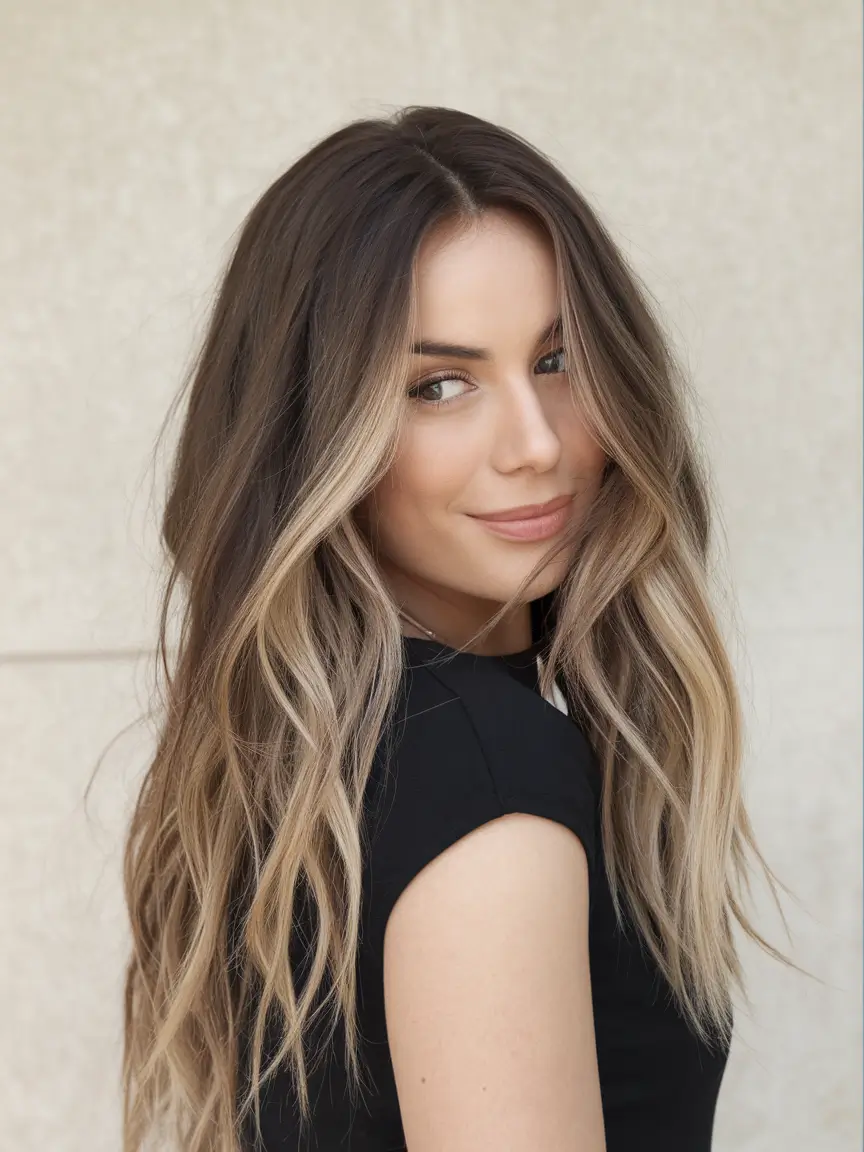 trending hair colors for winter 2025 Bronzed Face-Framing Lights