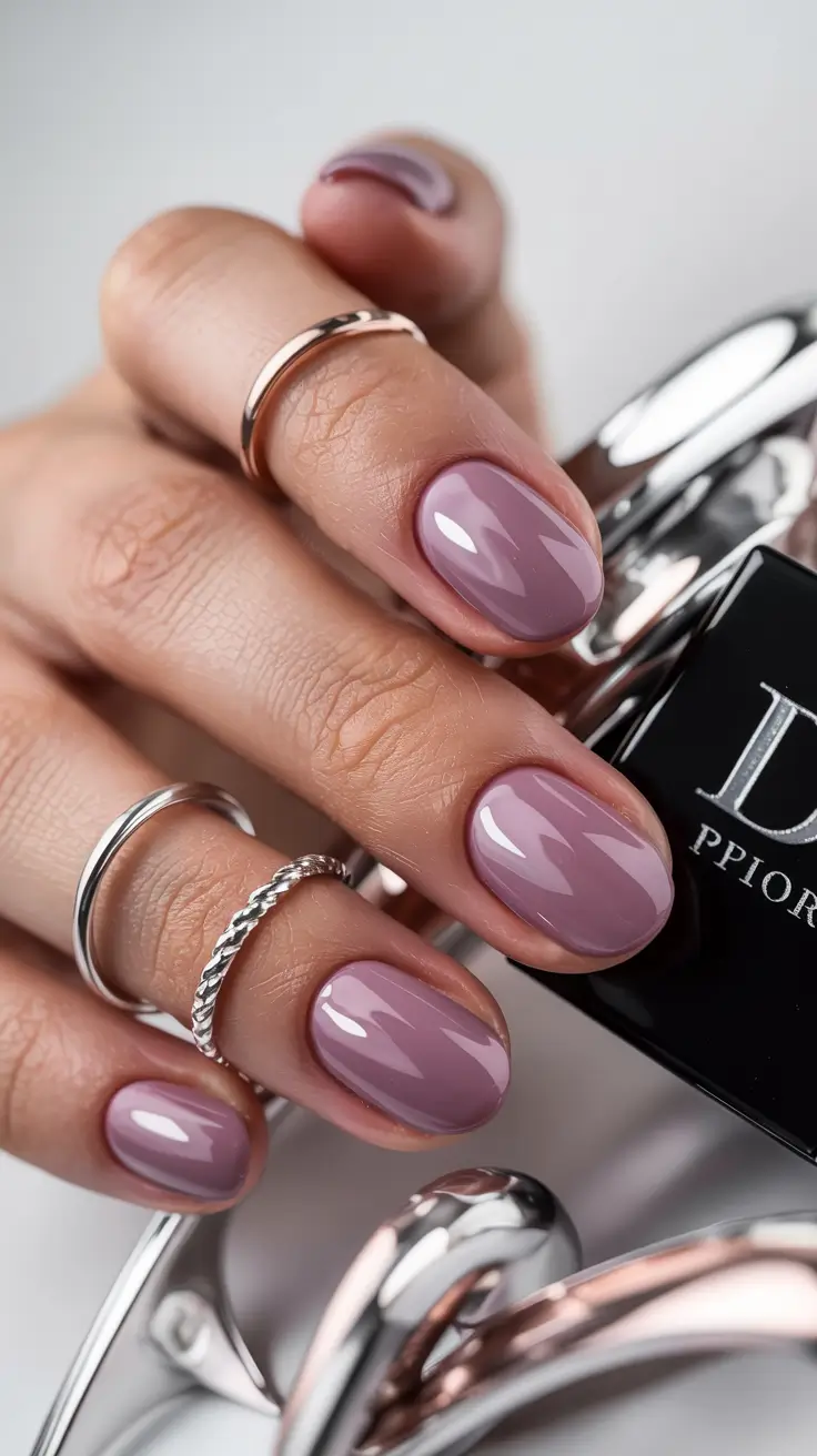 fall winter nails 2025 muted mauve elegance