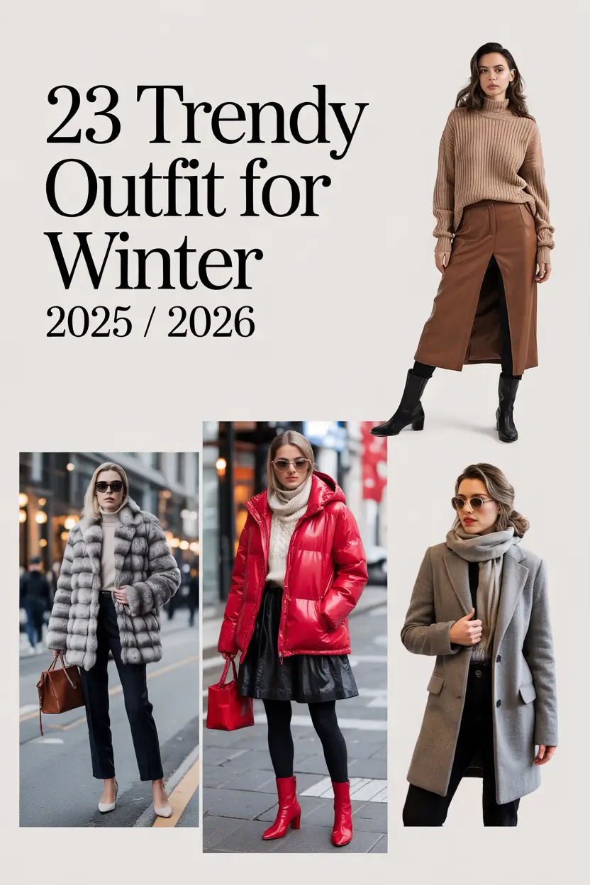 Trendy Outfit for Winter 2025 / 2026: Casual & Dressy Women’s Inspo