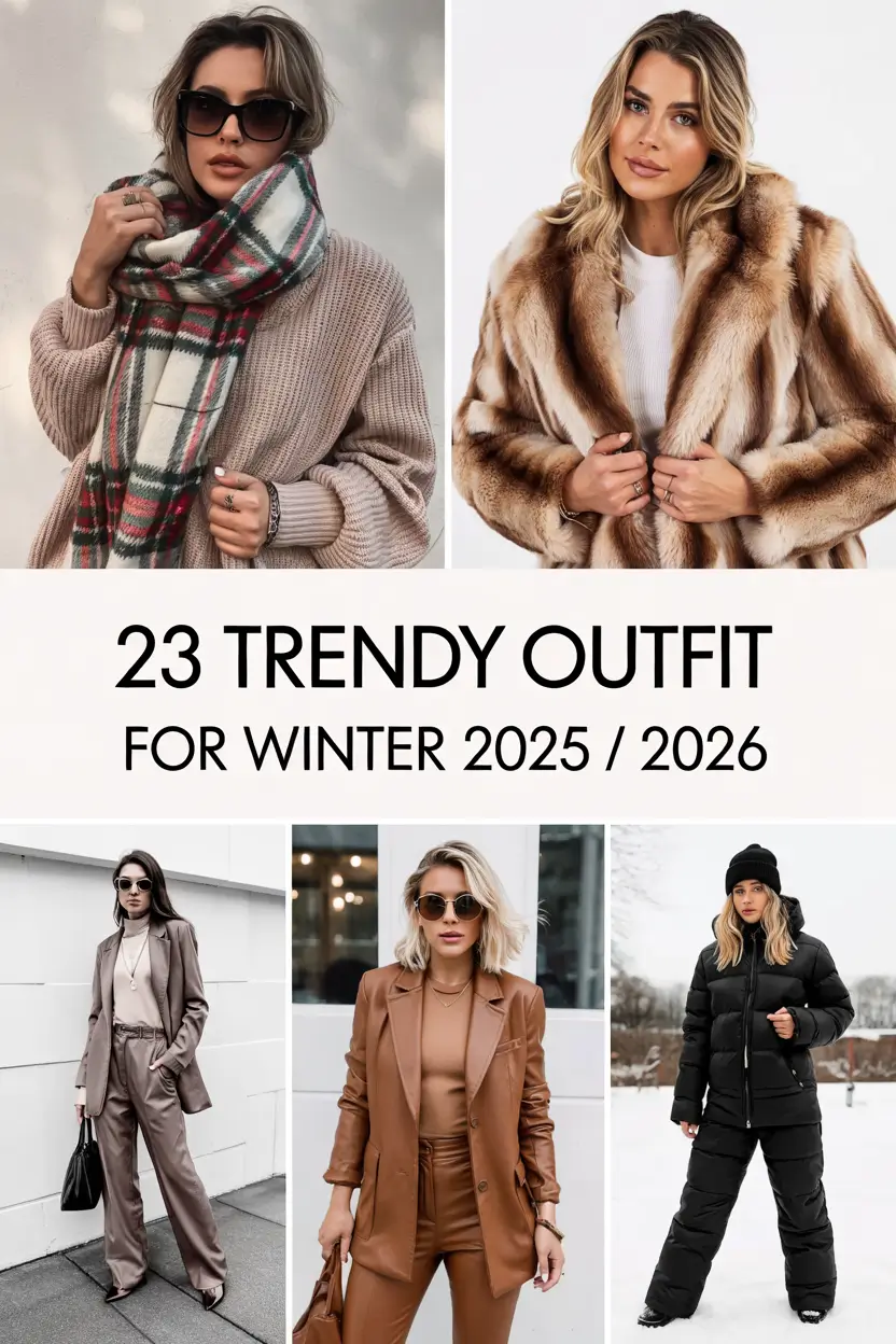 Trendy Outfit for Winter 2025 / 2026: Casual & Dressy Women’s Inspo