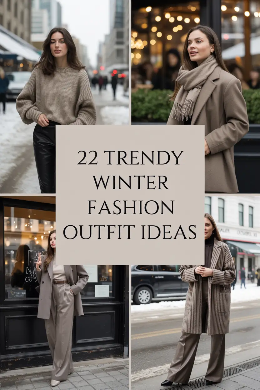 Trendy Winter Fashion Outfit Ideas 2025 – 2026: Classy, Casual & Aesthetic Looks