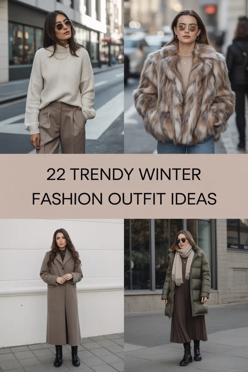Trendy Winter Fashion Outfit Ideas 2025 – 2026: Classy, Casual & Aesthetic Looks