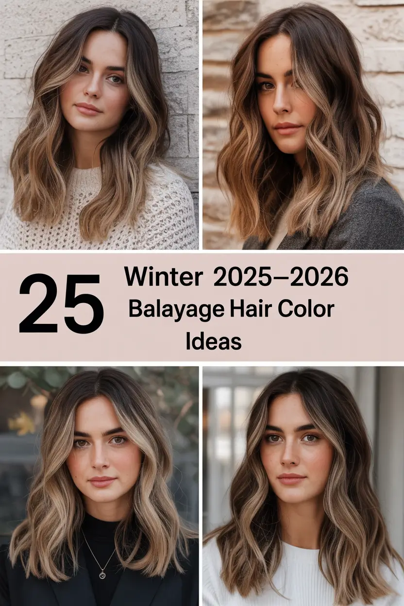 Winter 2025–2026 Balayage Hair Color Ideas: Bright & Chic Trends