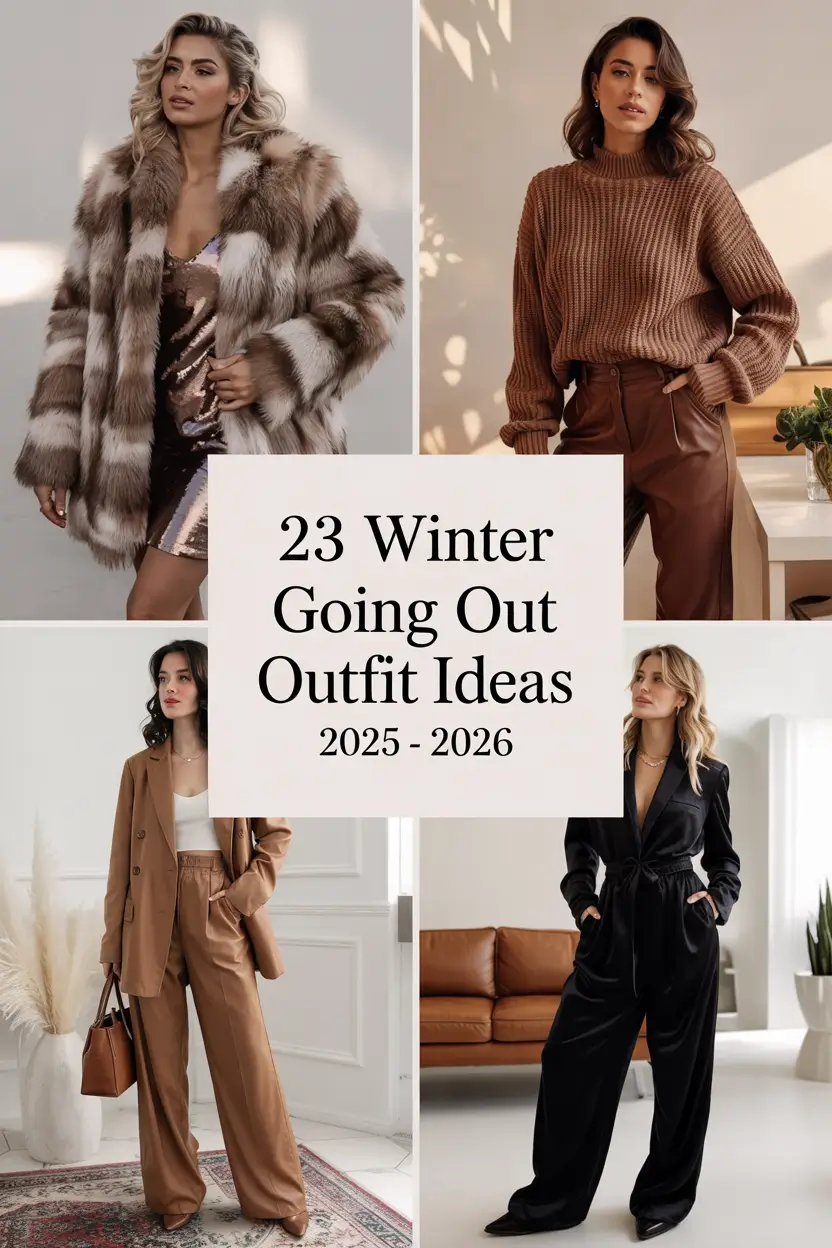 Winter Going Out Outfit Ideas 2025 – 2026: Chic, Casual & Nighttime Inspo