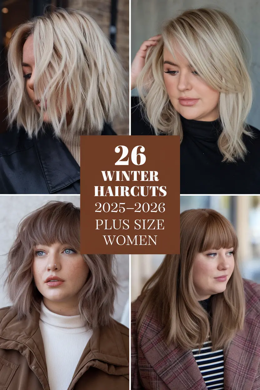Winter Haircuts 2025–2026 for Plus Size Women: Flattering & Trendy Styles
