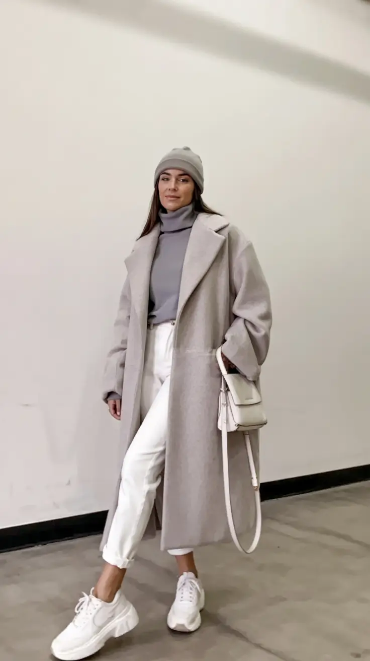 winter outfits for women Soft Grey Minimalism