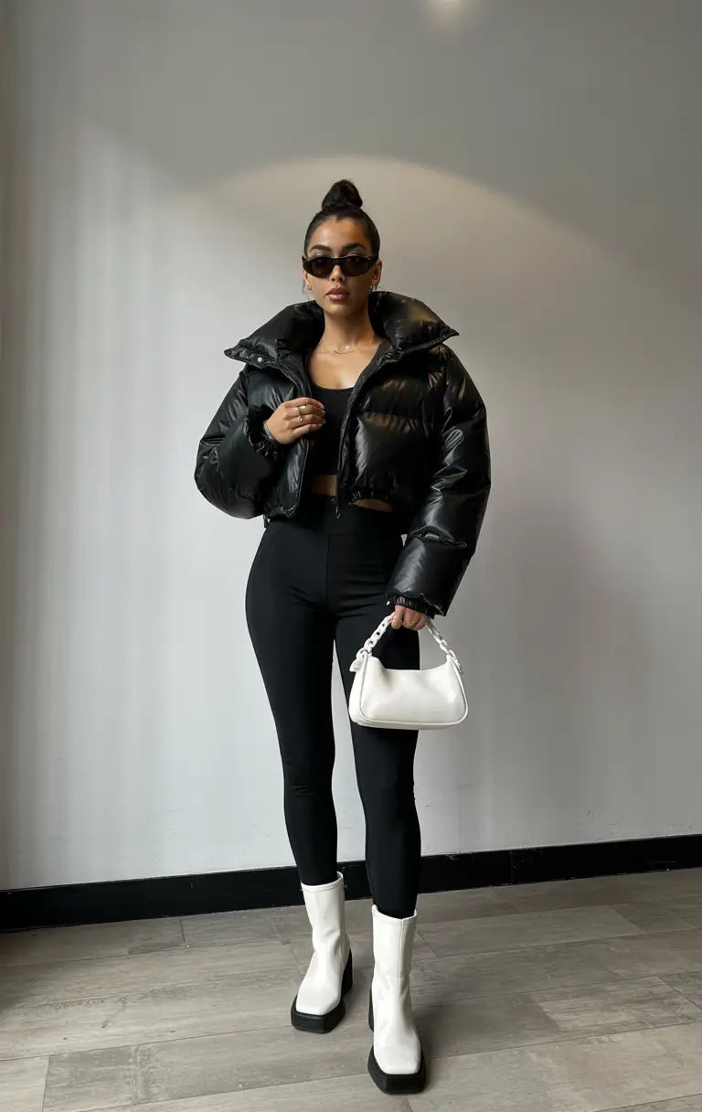 winter outfits for women Modern Black & White Edge