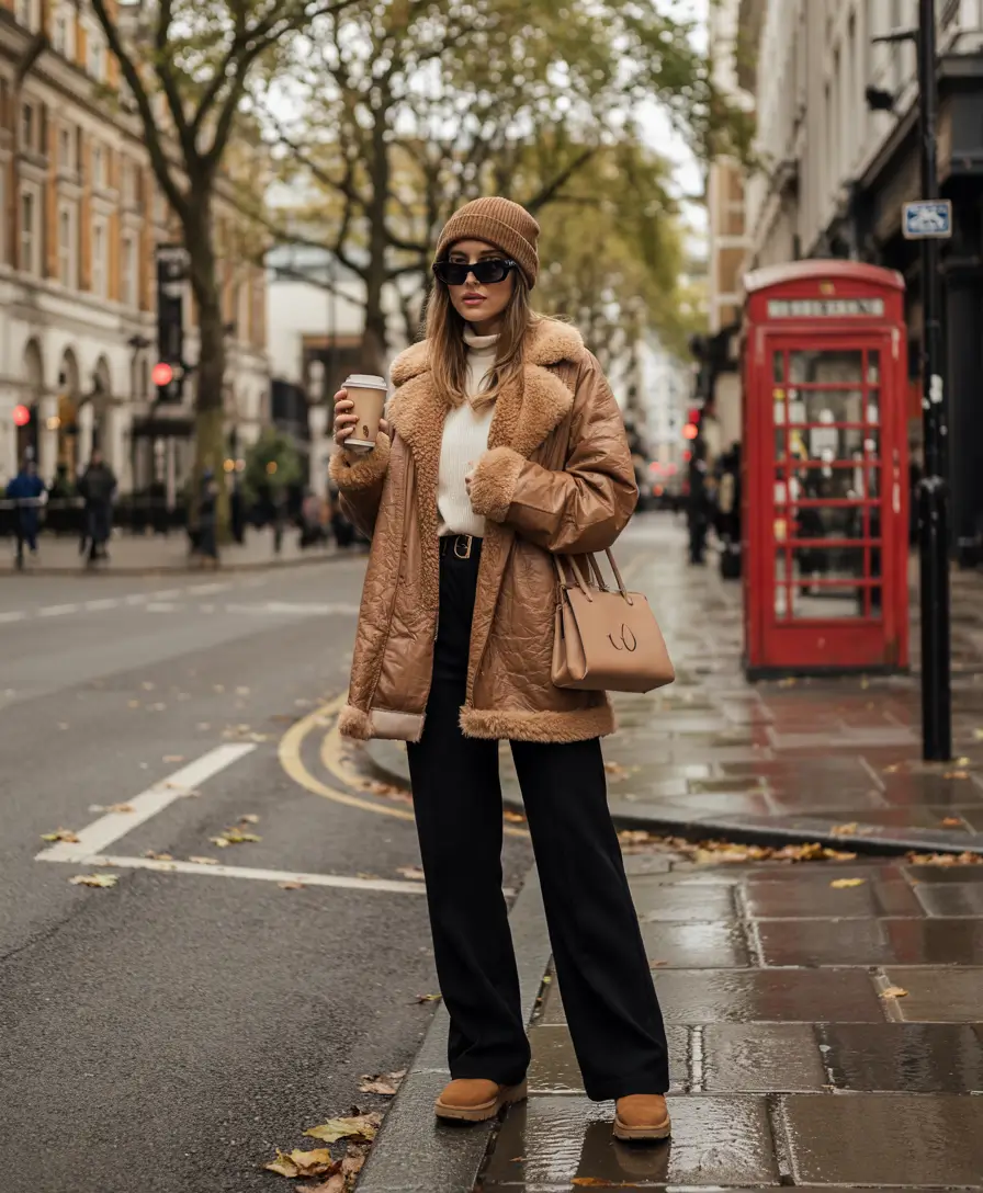 winter outfits for women 2025 2026 Cozy London Layers