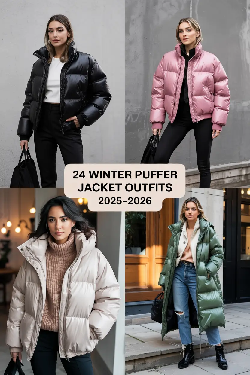 Winter Puffer Jacket Outfits 2025–2026: Stylish Ideas for Women