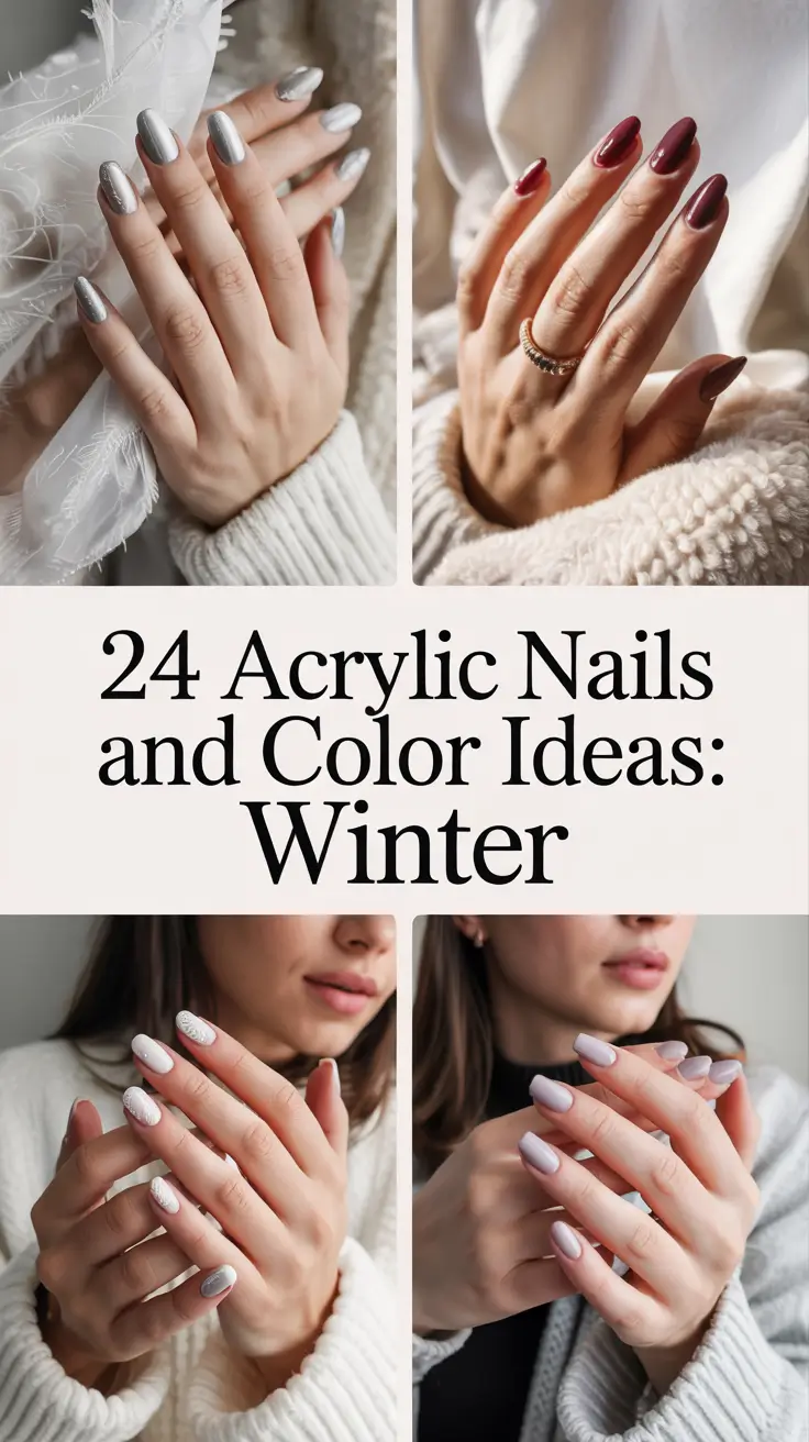 Acrylic Nails and Color Ideas: Winter 2025–2026 — Classy, Cozy & Trendy Looks for the Cold Season